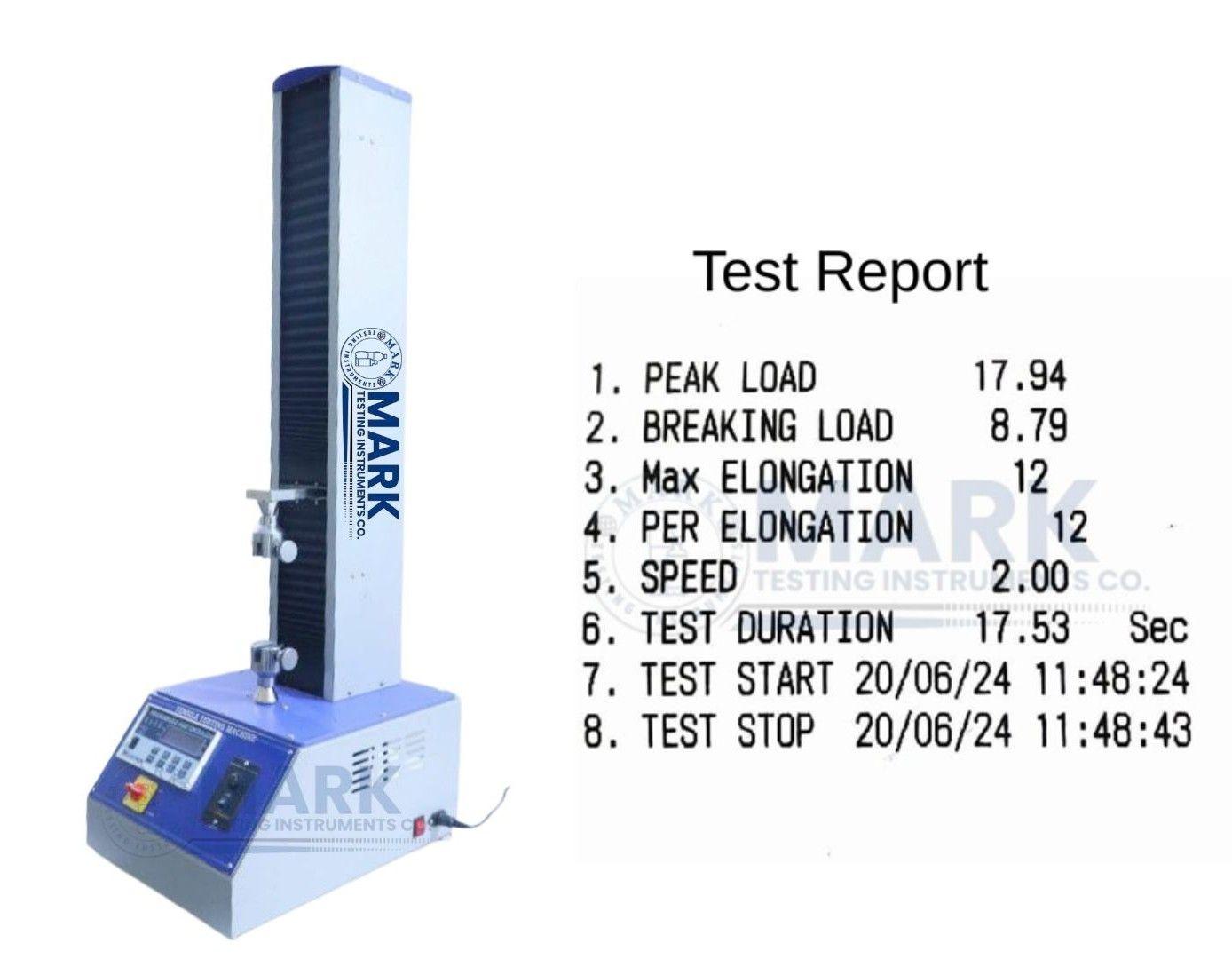 Tensile Strength Tester – Digital with Printer (Table Top)