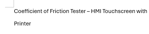 Mark-COF 10H HMI Touchscreen COF Tester | Friction Slip Testing Machine with Printer